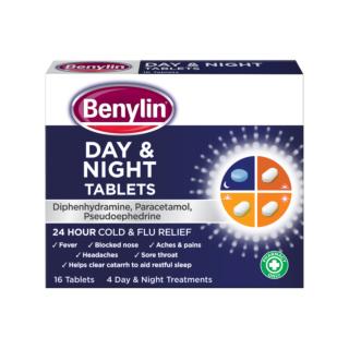Benylin Day & Night Cold & Flu Relief – 16 Tablets