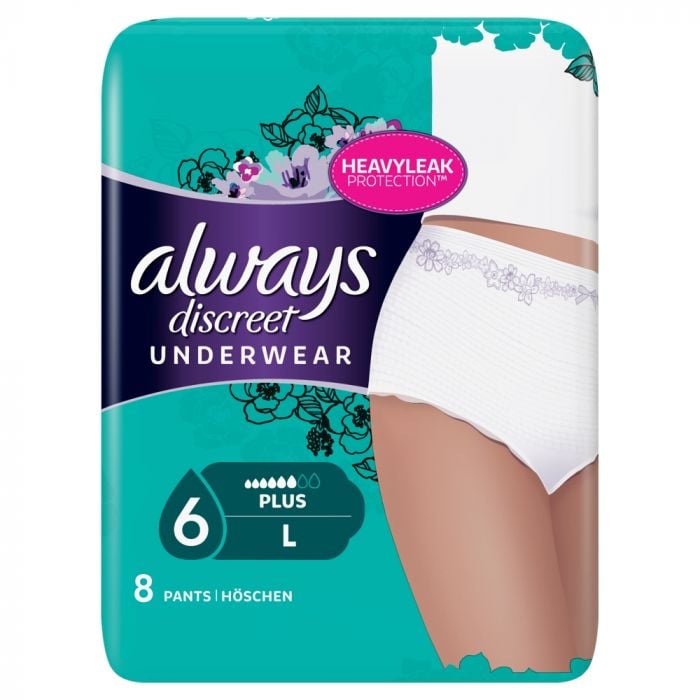 Always Discreet Boutique Incontinence Pants Women, Medium, UK