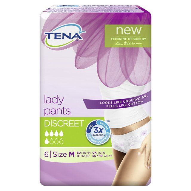 TENA Women Protective Underwear Discreet Medium 5 Drops 75-100cm