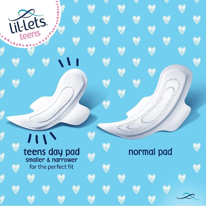 Lil-lets Teens Night Pads, 1 Pack of 10 Petite Pads with Wings : :  Health & Personal Care